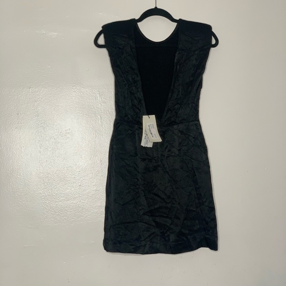 New! ba&sh Norma V-Back Mini Satin Dress - Picture 9 of 11